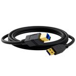 USB B 3.0 Cable 20 FT, USB A-Male to USB B-Male 3.0 Cable, Gold-Plated Connectors, Black Cable, Compatible with Docking Station, External Hard Drivers, Scanner, Printer and More