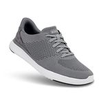 Kizik Lima Comfortable Breathable Knit Slip On Sneakers - Easy Slip-Ons | Walking Shoes for Men, Women and Elderly | Stylish, Convenient and Orthopedic Shoes for Everyday and Travel, Grey, 9.5 Women/8