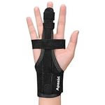 Apasiri Trigger Finger Splint, Finger Brace Support for Broken Finger, Metacarpal Finger Splint Hand Brace, Straightening Immobilizer Treatment For Sprains, Arthritis, Tendonitis, L