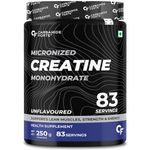 Carbamide Forte Monohydrate Creatine Powder | Micronized Creatine Monohydrate 250gm | Creatine Mono Hydrate | Creatine Supplement for Lean Muscle Volumization, Strength & Energy - Unflavoured - 83 Servings - 250g