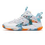 Men's Shoes Running Shoes Sports Shoes Outdoor Shoes Basketball Shoes (White-Orange,8)