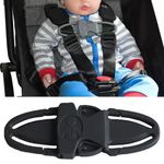 Paifeancodill Car Safety Seat Belt Clip, Safety Strap Belt Harness Chest Clip Safe Buckle for Baby, Seat Chest Harness Clip Car Seat Buckle Side Release Buckles Belt Lock Stroller Chest Clip (Black)