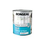 Ronseal Stays White 2 IN 1 Primer and Paint Satin 750ml