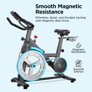 JLL IC400 ELITE Indoor Exercise Bike – 20kg Flywheel, Belt Drive, Black/Red