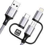 Multi Charging Cable [6ft 2Pack] 3 