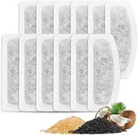 MyfatBOSS Cat Water Fountain Filter, 12 Pcs Cat Fountains Filters Compatible with ORSDA D30 67oz/2L Pet Water Fountains, 3 Triple Filtration System Automatic Pet Dispenser