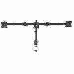 StarTech.com Desk Mount Triple Monitor Arm - Ergonomic VESA 3 Monitor Mount up to 27" - Articulating & Height Adjustable Pole Mount - Tilt/Swivel/Rotate LCD/LED Screen - Desk Clamp/Grommet (ARMTRIO)