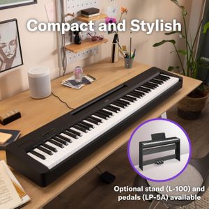 Yamaha P-145BT Digital Piano – Black, Portable Keyboard