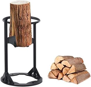 Memows Firewood Kindling Splitter, Wood Splitter for Logs, Manual Log Splitter, Heavy Duty Firewood Splitter Manganese Steel Log Splitting Tool, Portable Wood Splitting Wedge for Home Camping Outdoors