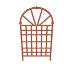 New England Arbors 39"x77" Savannah Vinyl Trellis, Brown, VA68207, Cedar, 77.24 x 14.96 x 38.98 inches