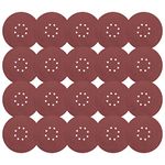 WORKPRO 9-Inch 8 Hole Hook-and-Loop Sandpaper 120 Grits, 20-Piece Grinding Abrasive Sanding Disc for Drywall Sander Wood Furniture Finishing (120 Grits - 20 Pcs)