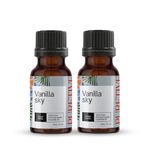 Puretive Vanilla Sky Aromatherapy Diffuser Oil | Premium Fragrance Oil for Diffusers & Humidifiers | Long-lasting Vanilla Scent for Home & Office | Natural & Eco-Friendly | 15ml - Pack of 2