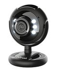 Trust Spotlight Pro Webcam with Microphone, LED Lights and Smart Stand, Videocamera, USB Plug and Play, Web Camera for Video Calling, Skype, Teams, Zoom, PC, Computer, Laptop, Mac - Black