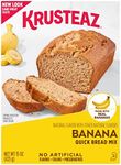 Krusteaz Banana Quick Bread Mix, Made with Real Bananas, 15.0 oz Boxes (Pack of 12)