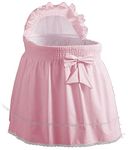 Baby Doll Bedding Classic Sea Shell Bassinet Bedding for girl,pink