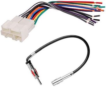 RDBS Radio Wire Harness with Antenna Adapter Fit for 1988-2005 Chevy GM Vehicles Connect an Aftermarket Stereo Receiver and Compatible with 1988-up GM Micro/Delco Antenna Adapter