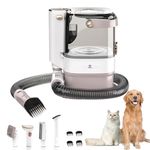Pettie Pet Hair Vacuum & Dog Grooming Kit, 3.2L Dust Cup Pet Vacuum, 5+1 Grooming Tools for Shedding and Trimmer, Ideal for Multi-Pet Homes, Large Breeds, and Long Fur Cat
