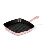 Cuisinart 9.25" (23.5cm) Cast Iron Square Grill Pan in Rosy Pink (CI30-23HRPKC)