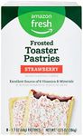 Amazon Fresh, Frosted Strawberry Toaster Pastries, 8 Count