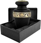 Small Urns for Human Ashes Keepsake - Cremation Urns for Human Ashes, Mini Urns for Human Ashes, Keepsake Urns for Human Ashes - Small, Grecian Black