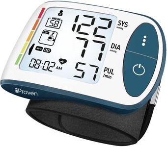 IPROVEN BPM-417, Blood Pressure Monitor Wrist for Home Use, Large Blood Pressure Wrist Cuff, Real-Time BP Reading with Wrist Guide Indicator, Movement Sensor & Backlight