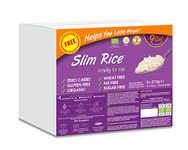 Eat Water Slim Rice 270g Enviro Pack of 5 - Made with Organic Konjac Flour Keto Paleo Diet & Vegan Food High in Nutrition - Low Carbohydrates Zero Sugar Low Fat Diet