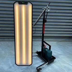 YUNDING 95cm Heavy Duty PDR Light PDR LED Lamp Reflector Board Dent Repair Tools LED Light Reflection Board with Adjustable Holder Hand Tool Set Battery Not Included (Black, L)