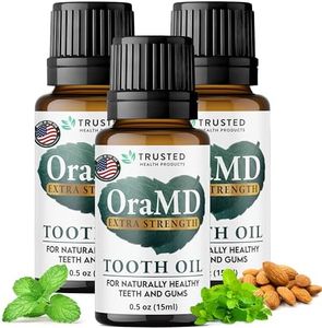 OraMD 4-in-1 Extra Strength Tooth Oil - Clinically Tested Maximum Strength Gum Disease Treatment, Gingivitis Treatment, Periodontal Disease Treatment, Sensitive Teeth and Gums - All-Natural (3 Pack)