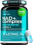 NAD Supplement 8457mg – Extra Strength NMN Alternative Liposomal NAD+ for Women & Men w/ Urolithin A, Resveratrol, CoQ10, Alpha Lipoic Acid – Energy, Anti-Aging, Cell Regeneration 30-Day Supply Thinbi