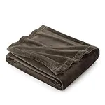 Bedsure Brown Fleece Blanket Throw 
