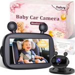 HD 1080P Baby Car Camera: Easy to Install 150° Wide Angle Car Seat Camera - Ultra-Clear Night Vision Full Backseat View - Safe Driving for Infants Kids Toddlers