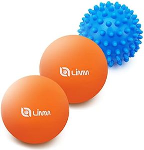 Limm Massage Ball Set - Lacrosse and Spiky Ball for Deep Tissue Trigger Point Therapy - Myofascial Release for Foot, Back, Shoulder and Neck Pain - Plantar Fasciitis Pain Relief Set