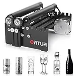 ORTUR Laser Rotary Roller, Compatible with Most Laser Engraving Machines, 360° Laser Engraver Y-axis Rotary Module for Engraving Cylindrical Objects Cans, 7 Adjustment Diameters, Min to 8mm