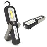 MXLEGNT Work Light Inspection Lamp: 20W Rechargeable Bright Magnetic Led Cob Work Torch Flashlight with 4500mah Battery - 800 Lumens - Perfect for Car Mechanic, Workshop
