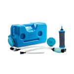 AquaBrick Water Purifier System - Camping or Emergency water filter (Removes: Virus, Bacteria, Cryptosporidium) Cleans contaminated water. The only filter on the market tested to 'end-of-life'