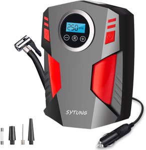 SYTUNG Digital Tyre Inflator – Portable Air Pump, Red