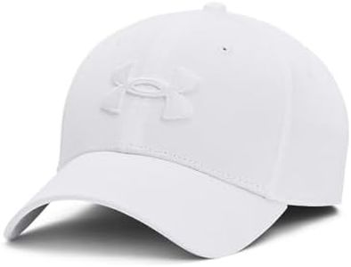 Under Armour Men's Blitzing Cap Stretch Fit, (102) White / / White, X-Large/XX-Large