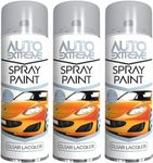 SDMAX All Purpose Clear Lacquer Spray Paint, Suitable for Wood, Metal, Plastic, and, Glass Surface, Fast Drying, Easy Application, Interior and Exterior Usage, 250ML (3 Pcs)