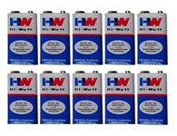 Lab Junction 9 Volt Hi-Watt HW Long Life Zinc Carbon Battery,Hi-Watt,9V,6F22,Zinc Carbon, Long Life,General Purpose,Battery,Set of 10 No.?s for Electronic Devices