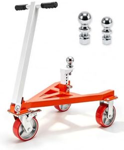 Heavy Duty Trailer Dolly, Portable Trailer Mover with 2" & 2-5/16" Ball