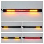 FETE PROPZ LED Strip Tail Light Turn Signal Brake Indicator, LED Bulb Strip - Universal For All Bike