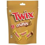 Twix Minis Caramel Cookie Chocolate Bar, 100g Pouch