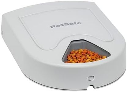 PetSafe Automatic Dog Feeder, 5 Meals, 40 oz Capacity, Plastic, for Dry Food, Multiple Pets