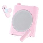 Tearstone Voice Amplifier for Teachers with Wireless Magnetic Lavalier Microphone, Bluetooth Portable Rechargeable Speaker, 2 Mics for Classroom, Meetings, Speeches, Outdoor (Light Pink)