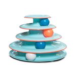 Petstages Chase Meowtain Interactive 4-Tier Cat Track Toy