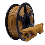 Flashforge 3D Printer Filament Wood PLA 1.75mm, 3D Printing Filaments 1kg Spool-Dimensional Accuracy +/- 0.02mm, Environmental Friendliness, no Smoke and no Odor (Dark Wood, Wood PLA)