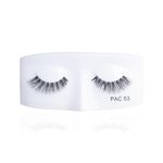 PAC Tapered Eye Lashes for Women (53) | Eye Makeup | Cotton Fake Lashes | No Chemicals or Dyes | Long, Reusable, 3D Natural False Eyelashes Extension (Pack of 1)