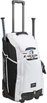 EASTON Catcher's Bat and Equipment Wheeled Bag, White, Jen Schro Softball, Female Edition