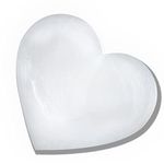 NORTHLANDZ Selenite Heart Worry Palm Stone, High Energy Selenita/Satin Spar Love Palm Stone Used for Cleansing and Protection with Healing & Calming Effects