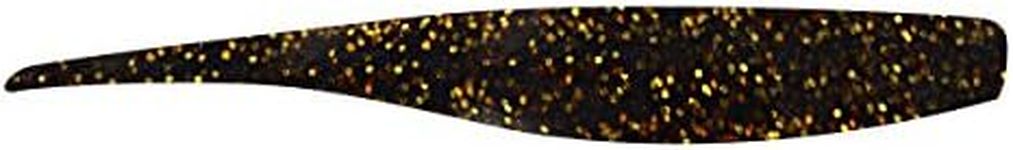 Hurricane Jerk Shad Soft Bait, Root Beer/Gold Flake, 5"